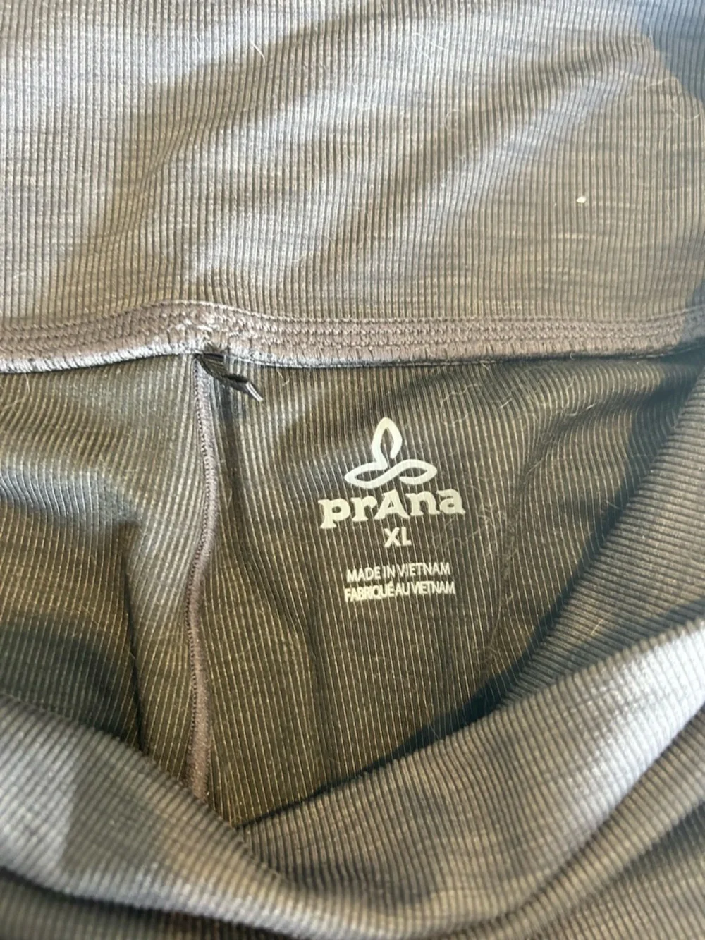 PrAna Becksa 7/8 Legging Women XL Grey Heather High Rise Side Pockets YogaPrAna - Picture 2 of 3